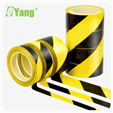 Qyangi tootja värvide mitmekesisus kummist liimiga PVC hoiatuslindi tööstus